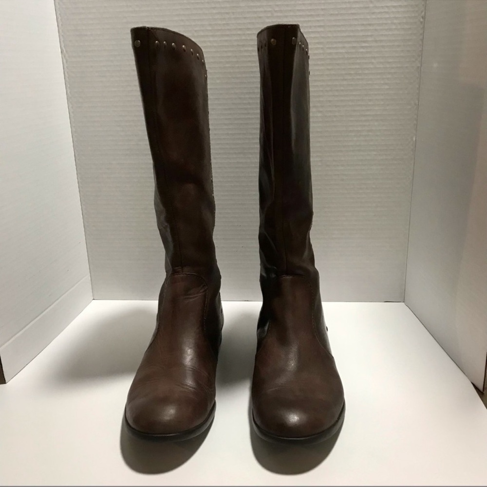 Born Larsen Genuine Leather Studded Riding Knee Boots - Picture 4 of 10